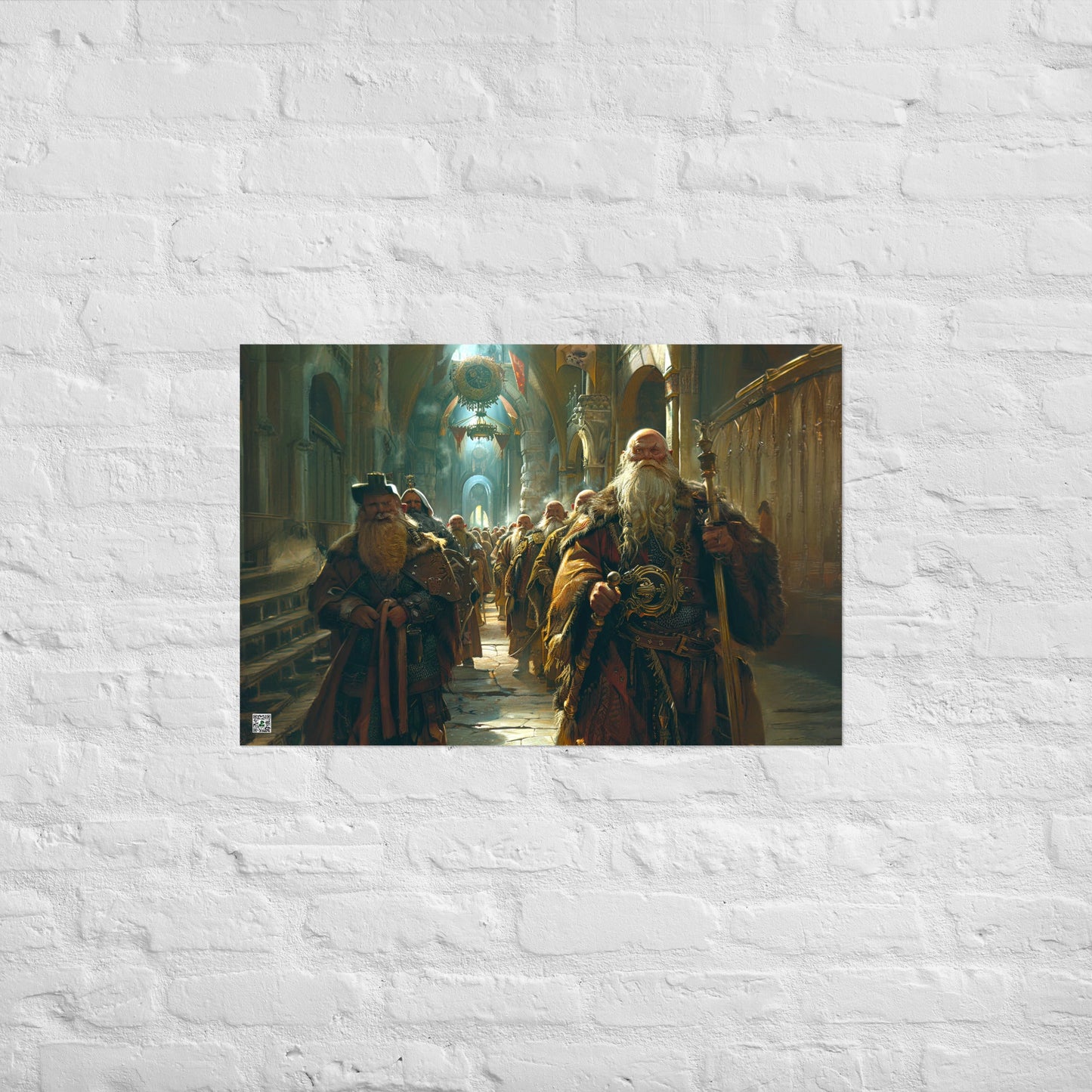 The Procession of the Stone Council - Photo paper poster - BBairt