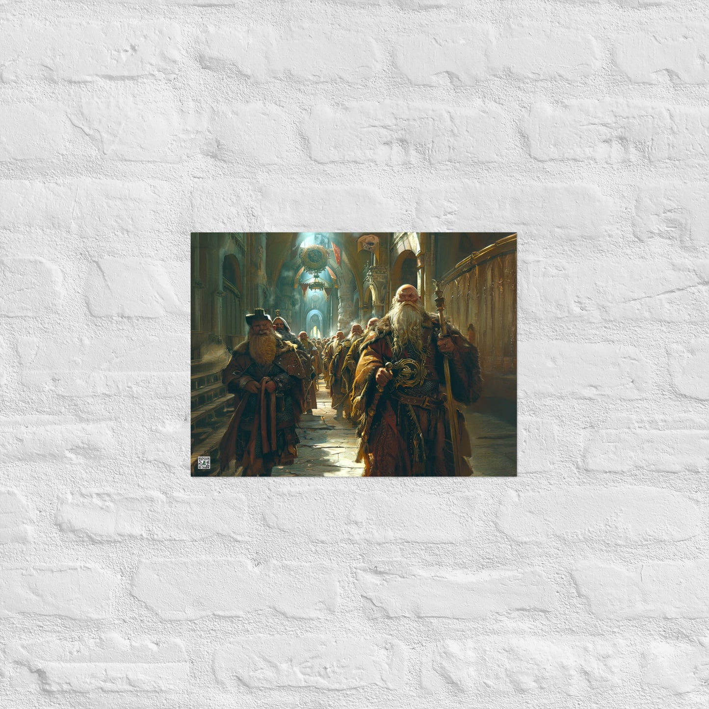 The Procession of the Stone Council - Photo paper poster - BBairt