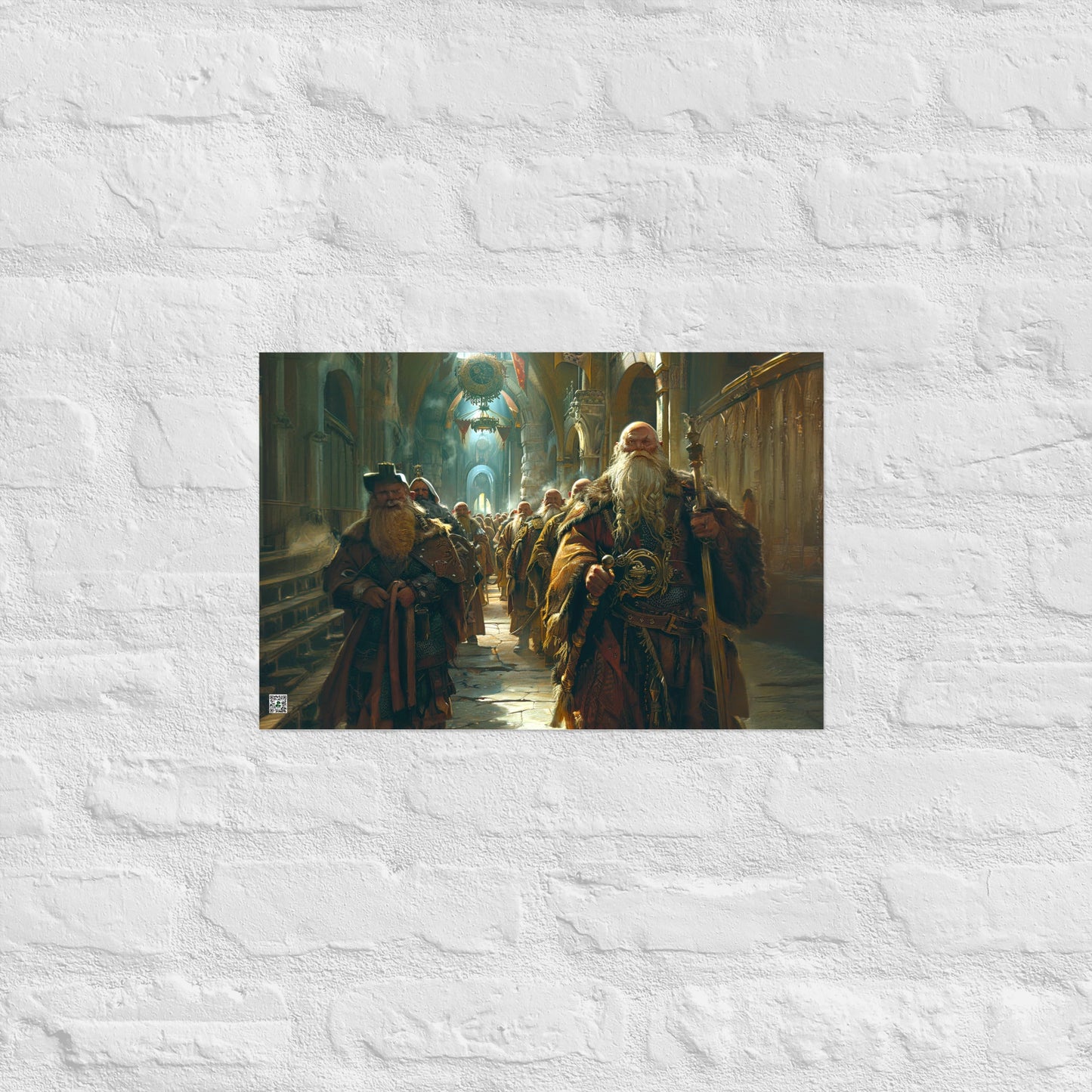 The Procession of the Stone Council - Photo paper poster - BBairt