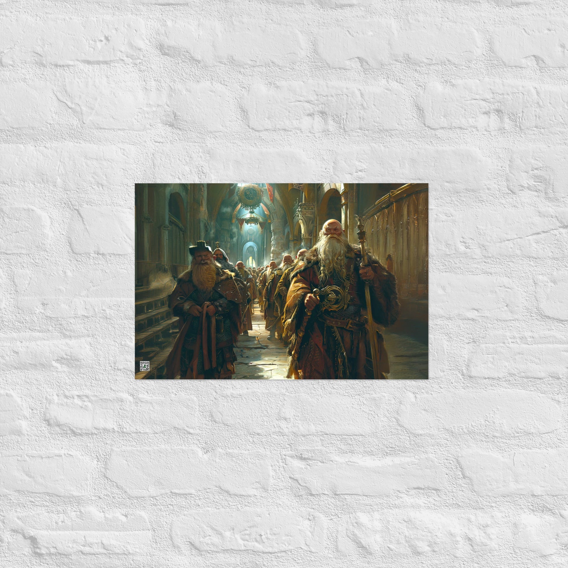The Procession of the Stone Council - Photo paper poster - BBairt