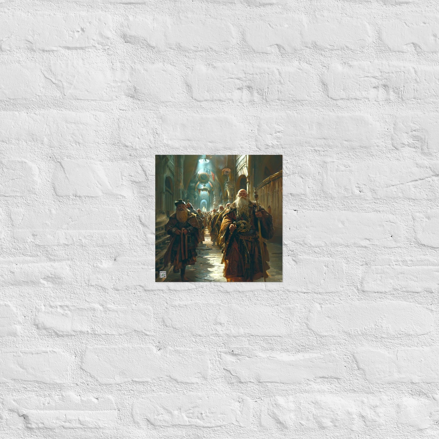 The Procession of the Stone Council - Photo paper poster - BBairt