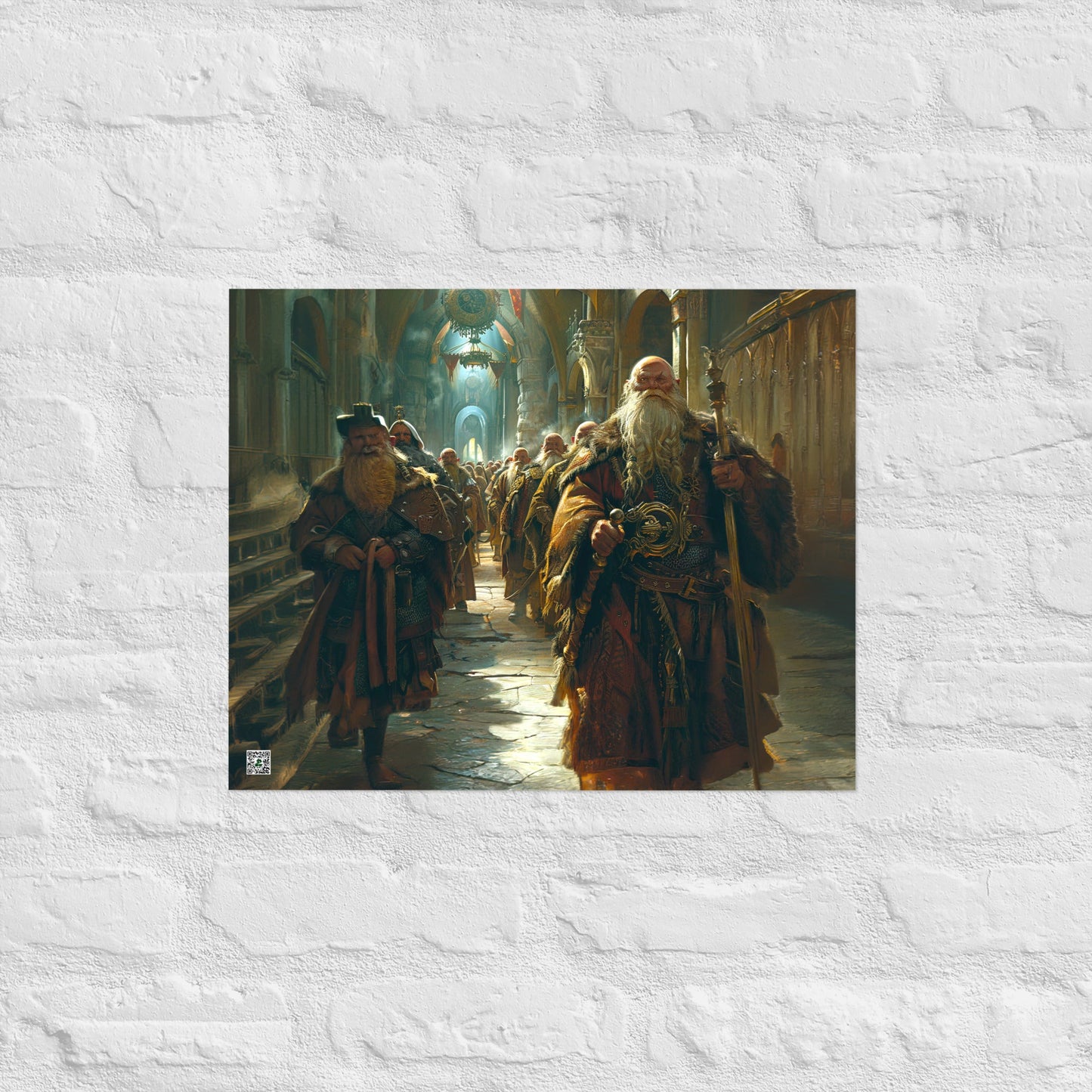 The Procession of the Stone Council - Photo paper poster - BBairt