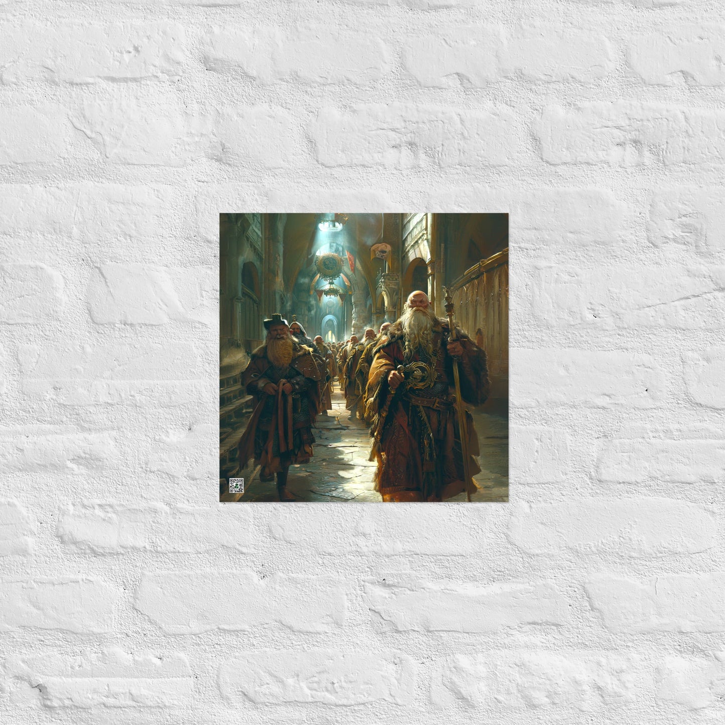 The Procession of the Stone Council - Photo paper poster - BBairt