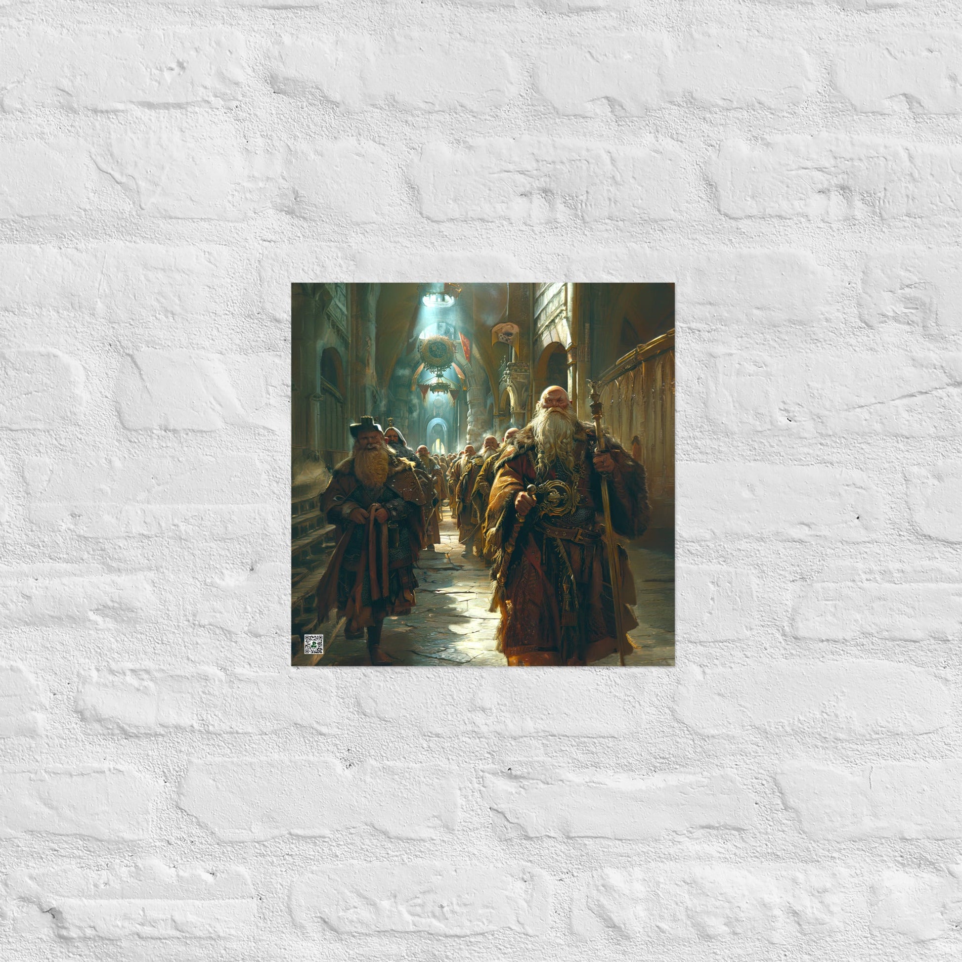 The Procession of the Stone Council - Photo paper poster - BBairt