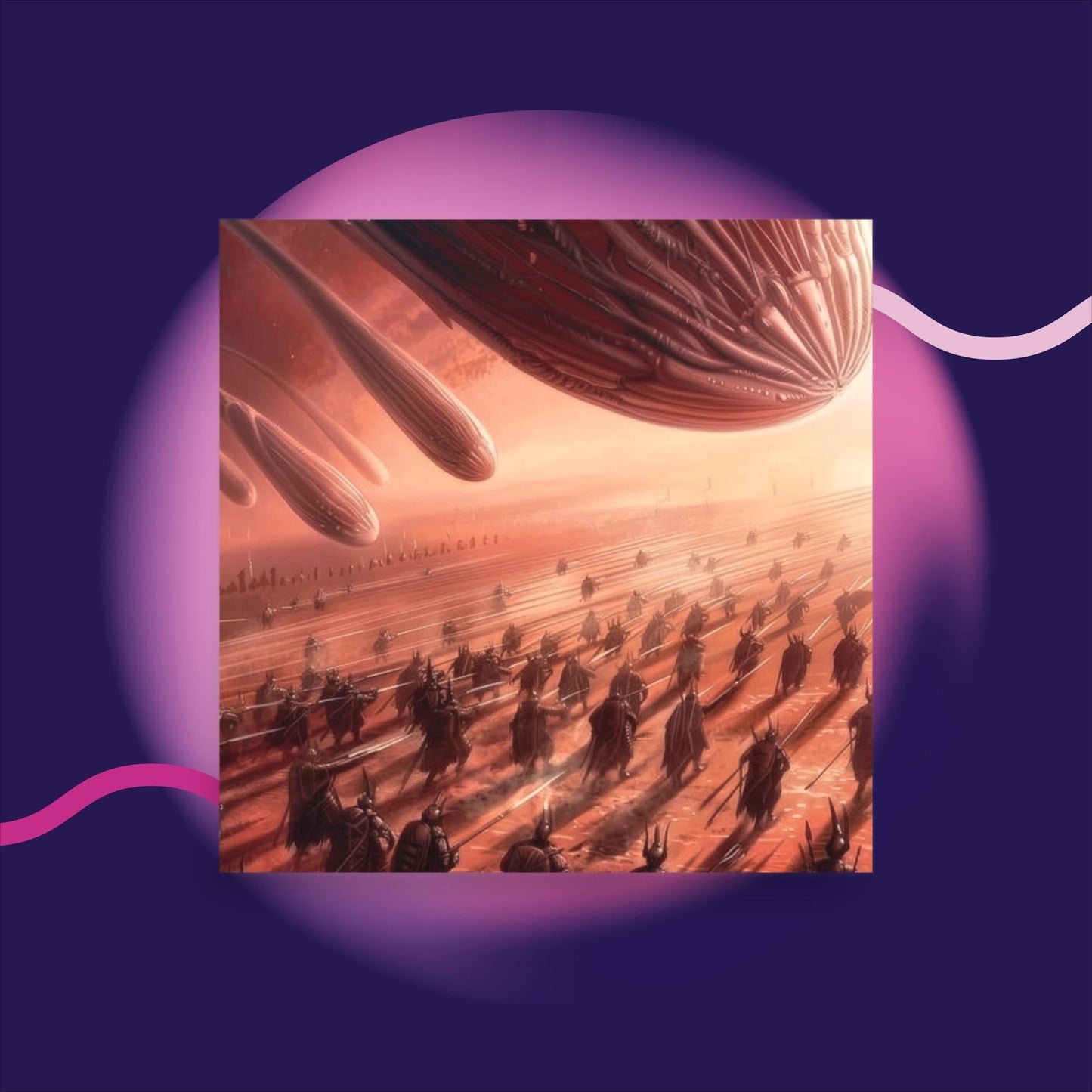 The Red Sky Armada - Photo paper poster - BBairt