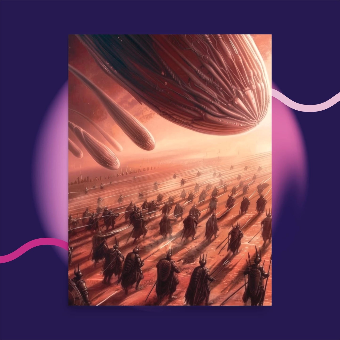 The Red Sky Armada - Photo paper poster - BBairt
