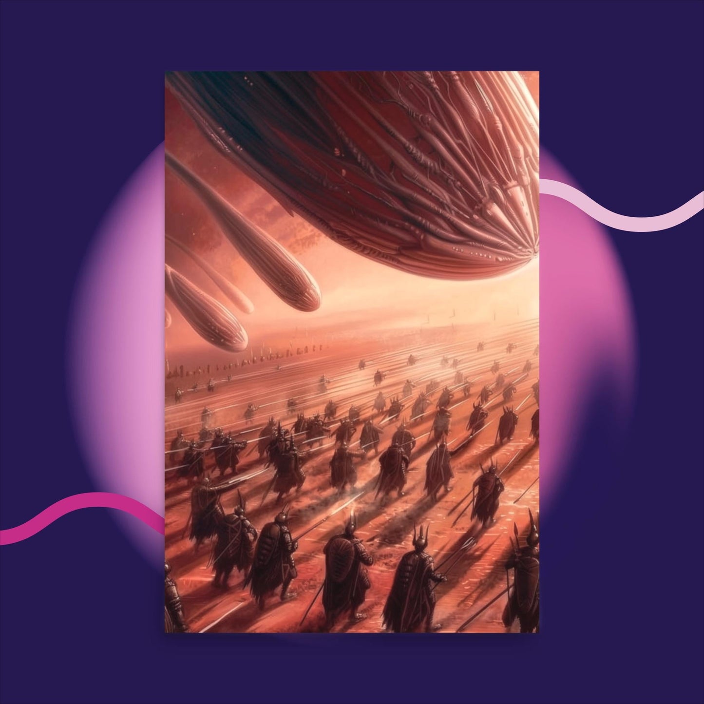 The Red Sky Armada - Photo paper poster - BBairt