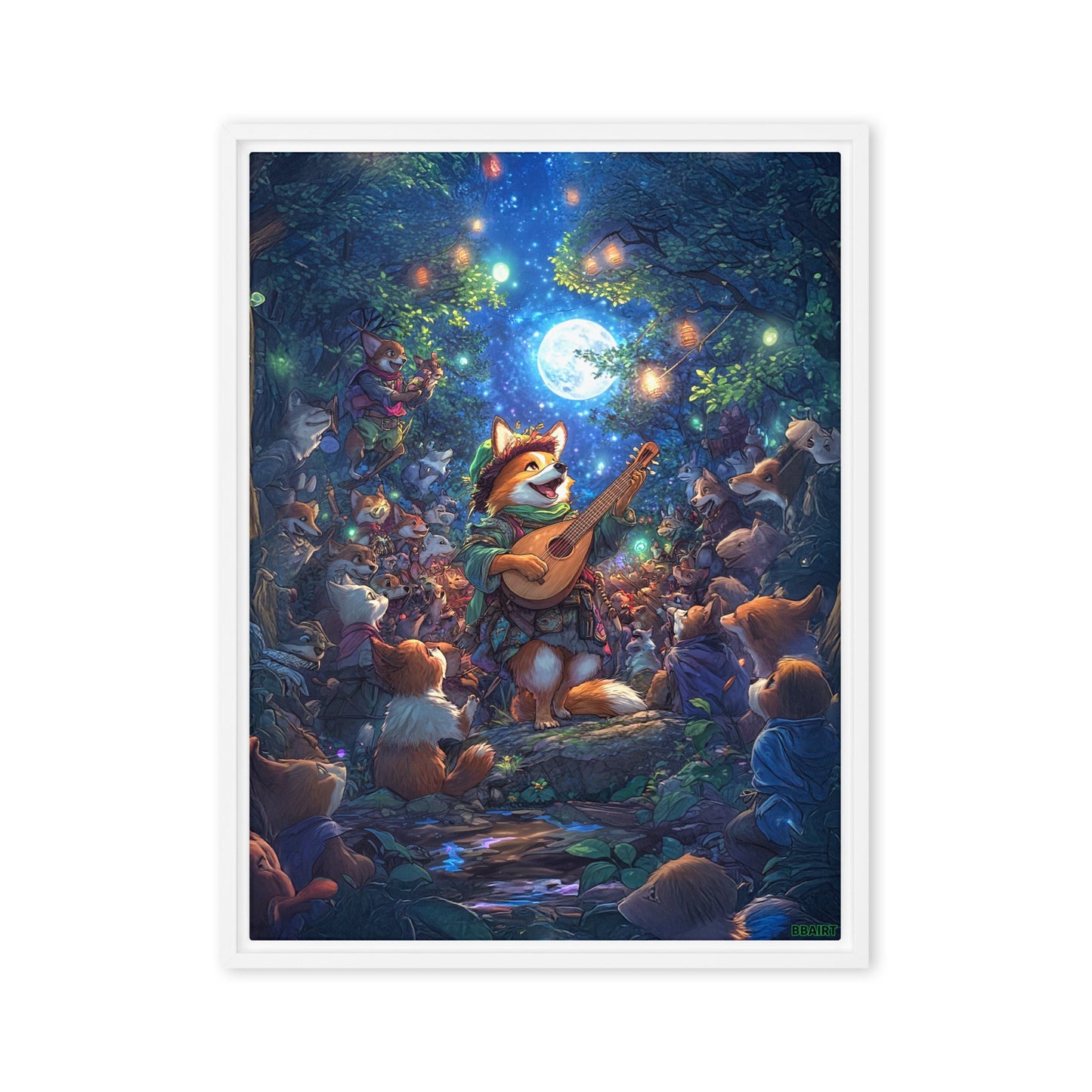 The Woodland Serenade - Framed Canvas Print - BBairt