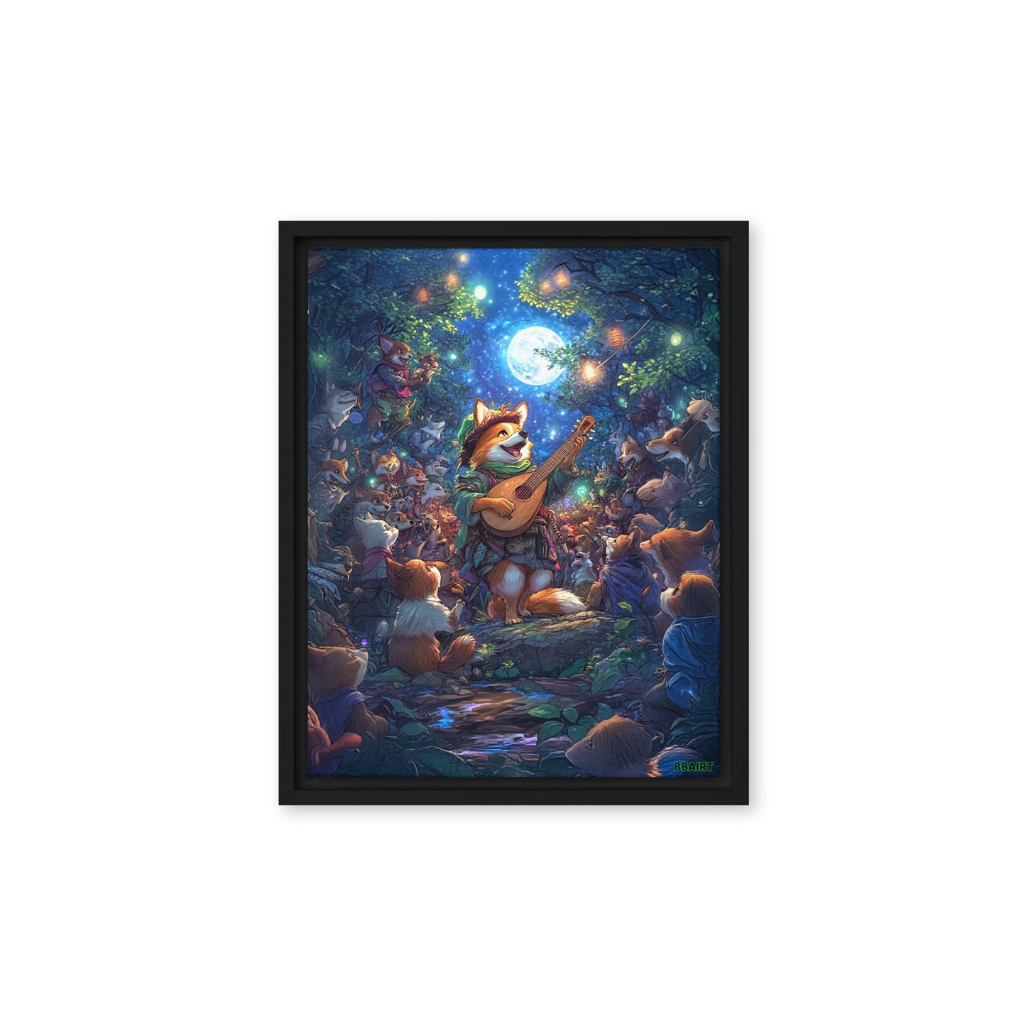 The Woodland Serenade - Framed Canvas Print - BBairt
