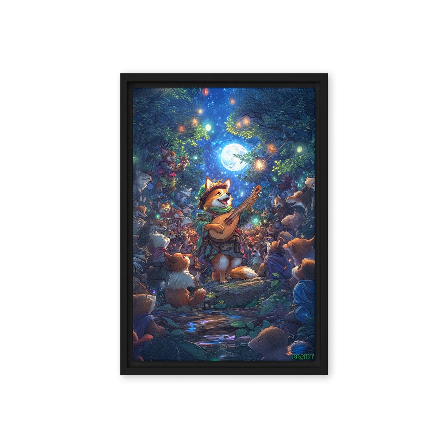 The Woodland Serenade - Framed Canvas Print - BBairt