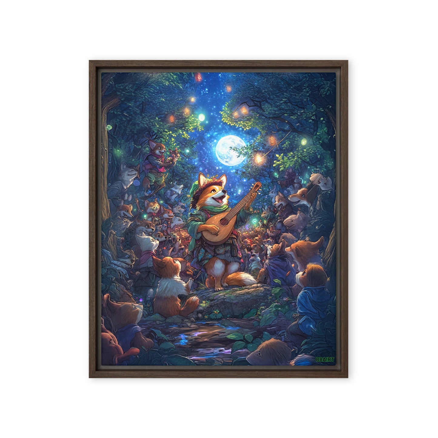 The Woodland Serenade - Framed Canvas Print - BBairt