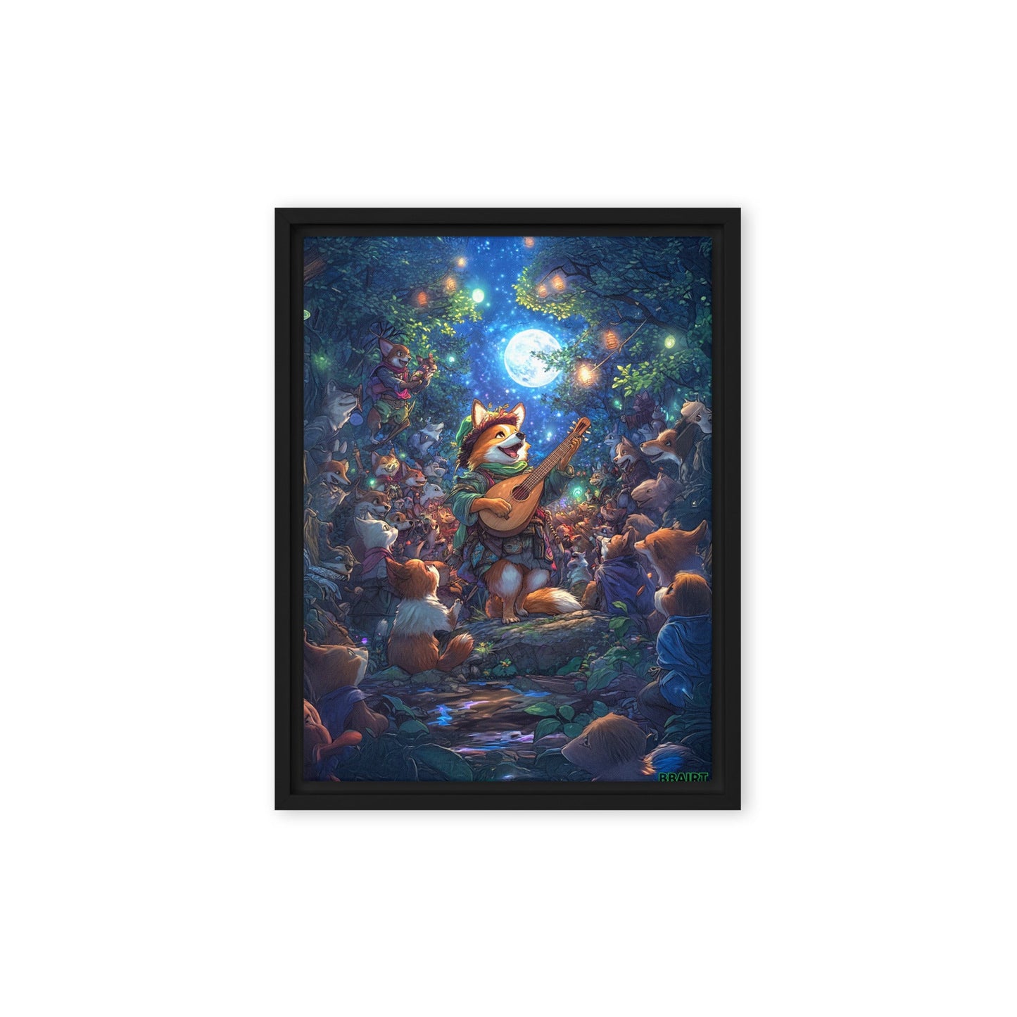 The Woodland Serenade - Framed Canvas Print - BBairt