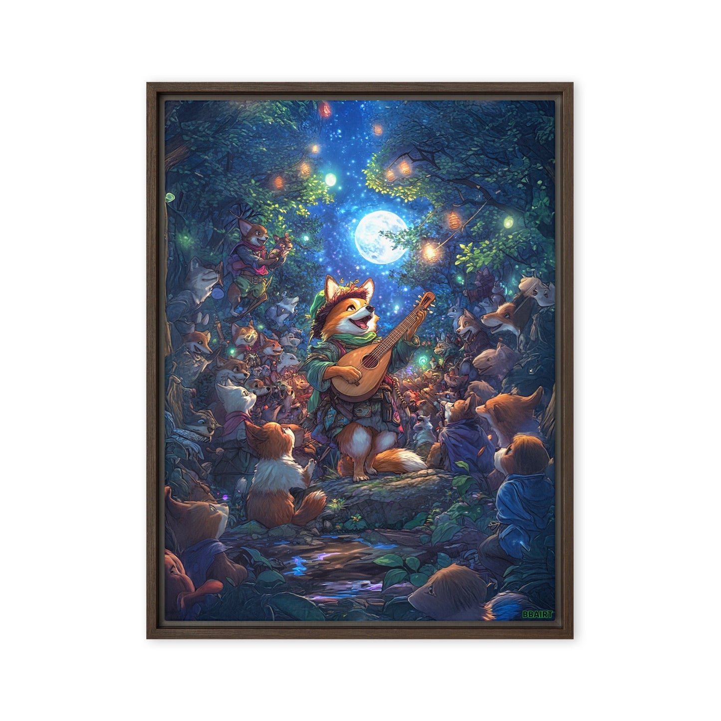 The Woodland Serenade - Framed Canvas Print - BBairt