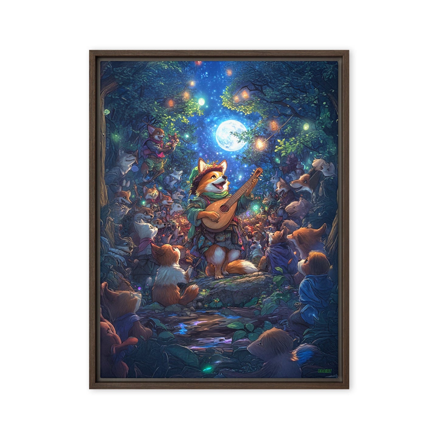 The Woodland Serenade - Framed Canvas Print - BBairt