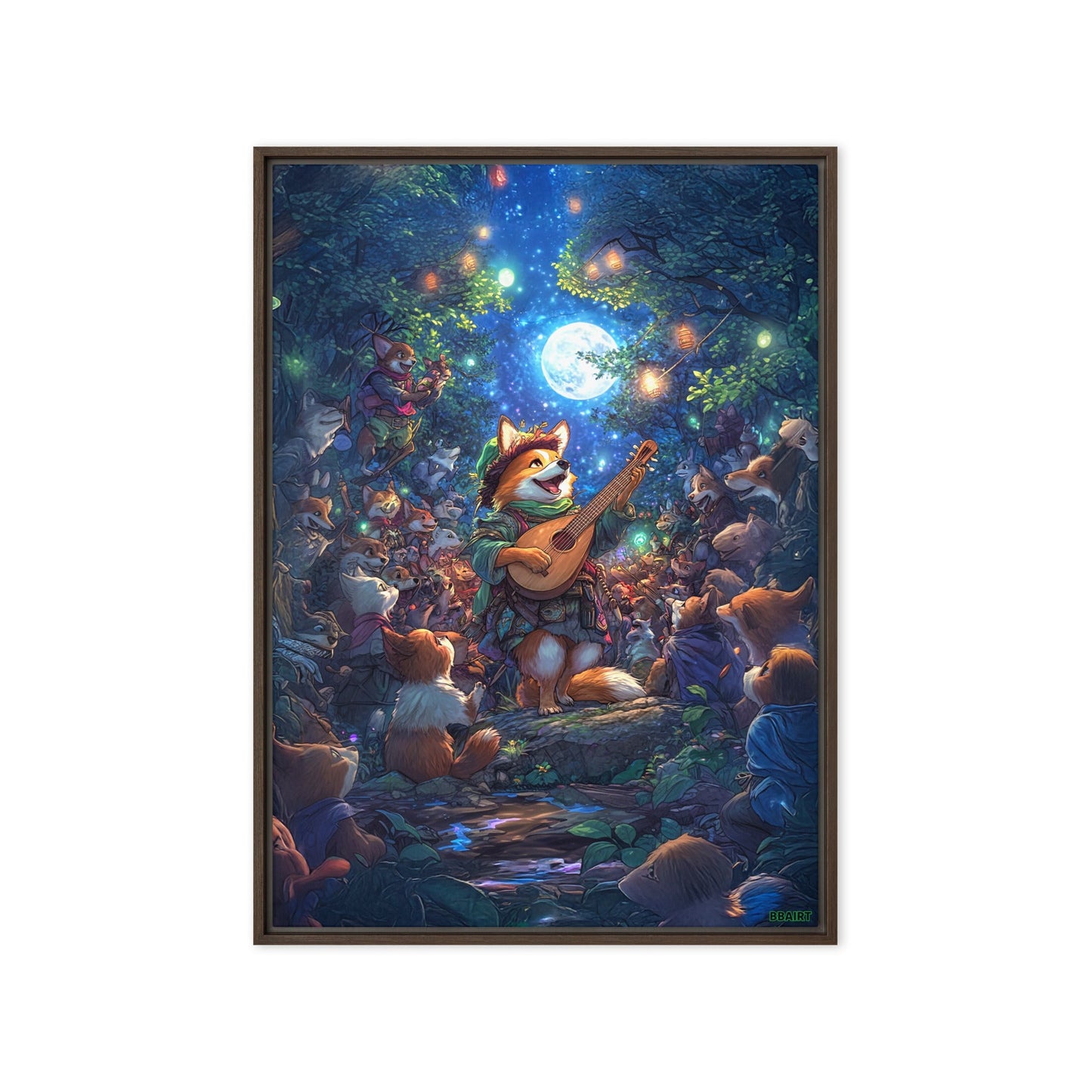 The Woodland Serenade - Framed Canvas Print - BBairt