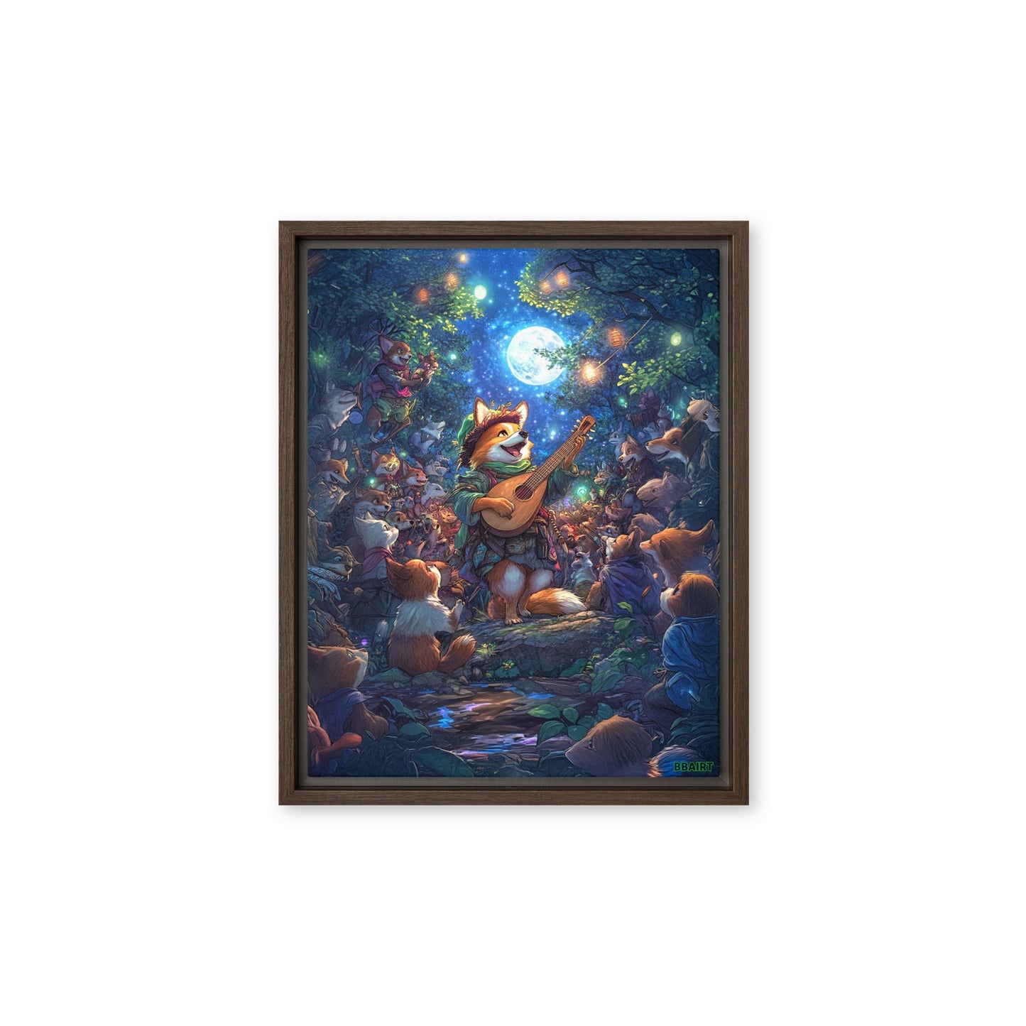 The Woodland Serenade - Framed Canvas Print - BBairt
