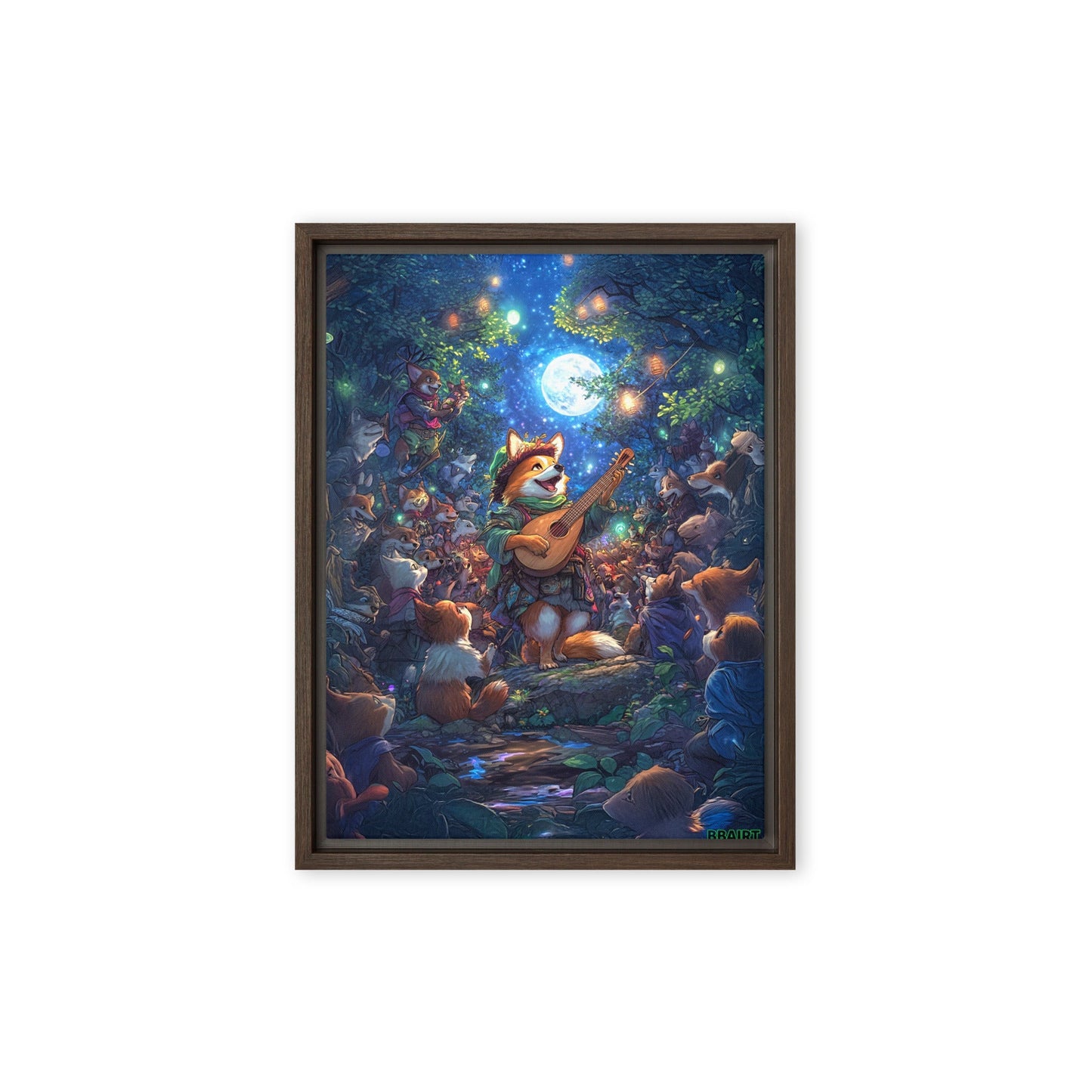 The Woodland Serenade - Framed Canvas Print - BBairt