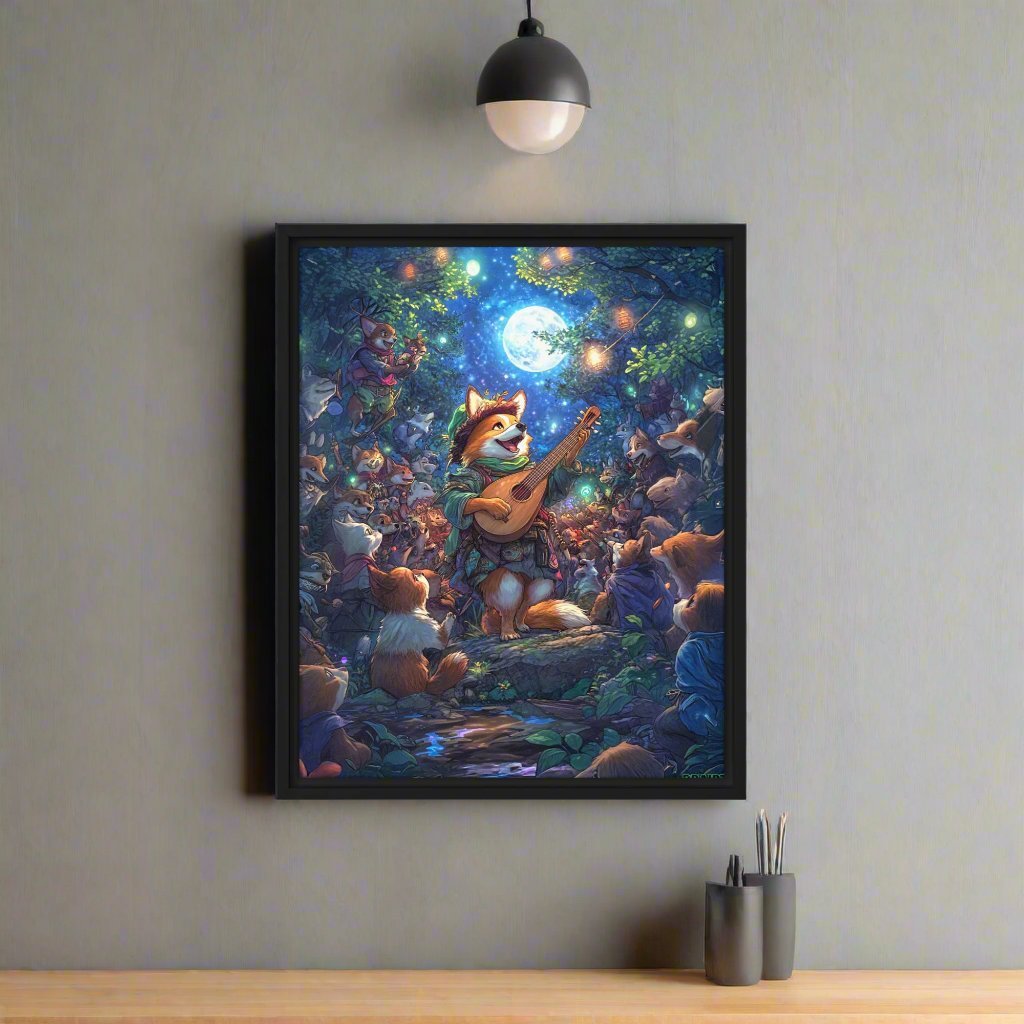 The Woodland Serenade - Framed Canvas Print - BBairt