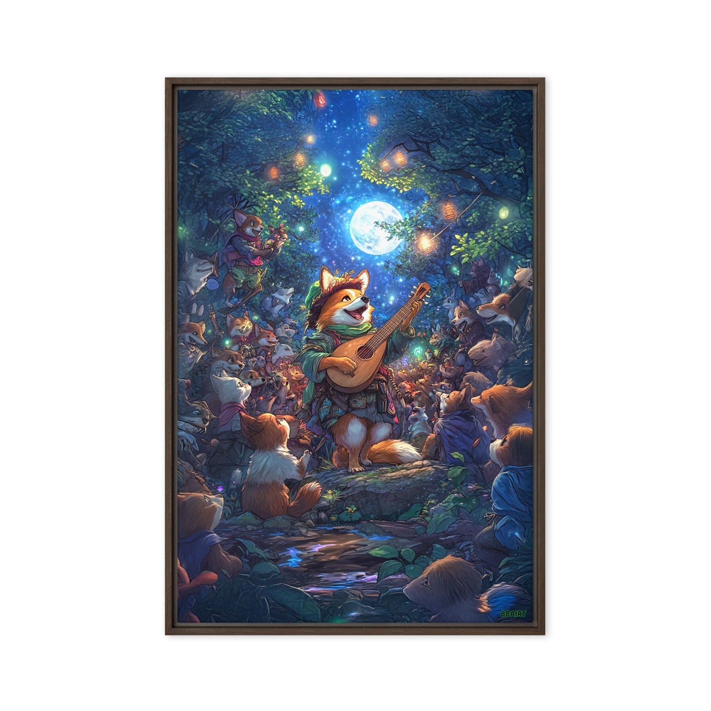 The Woodland Serenade - Framed Canvas Print - BBairt
