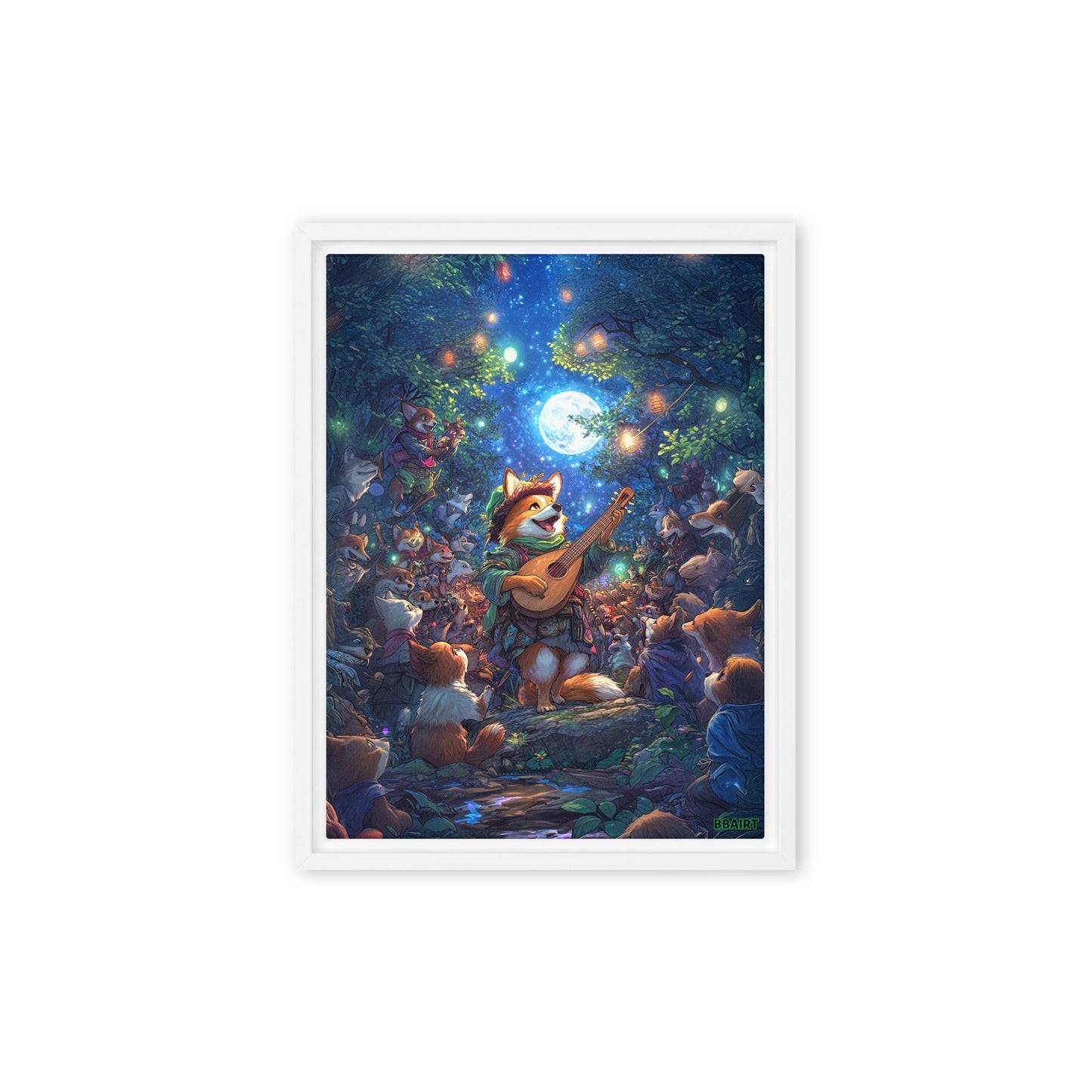 The Woodland Serenade - Framed Canvas Print - BBairt