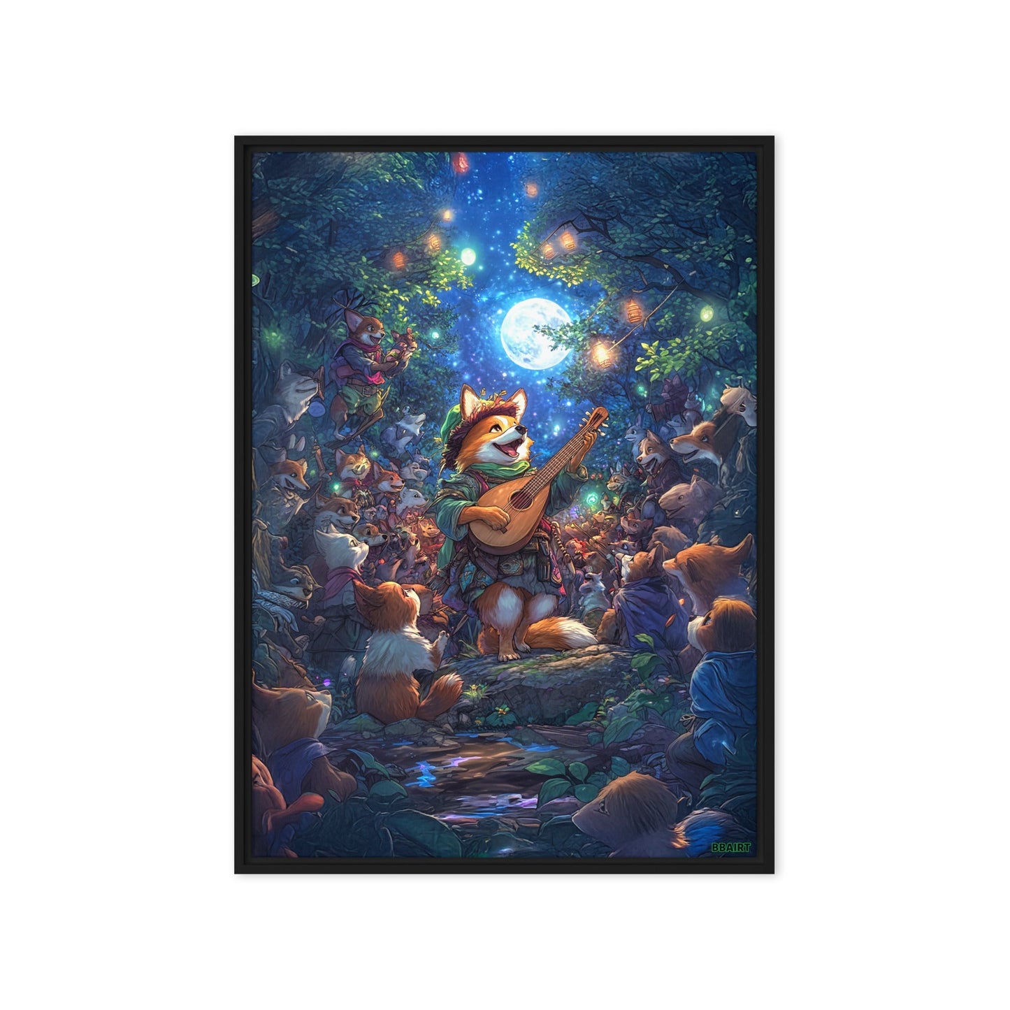 The Woodland Serenade - Framed Canvas Print - BBairt