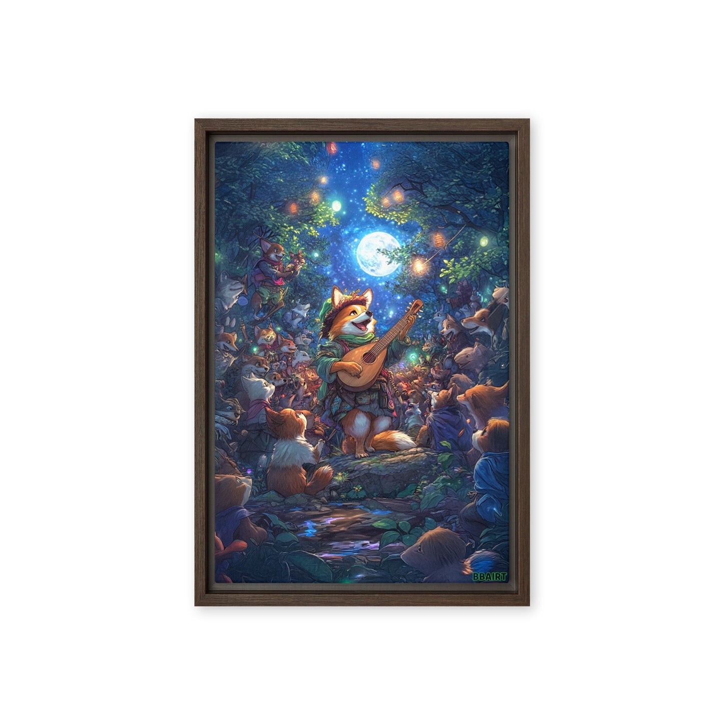 The Woodland Serenade - Framed Canvas Print - BBairt