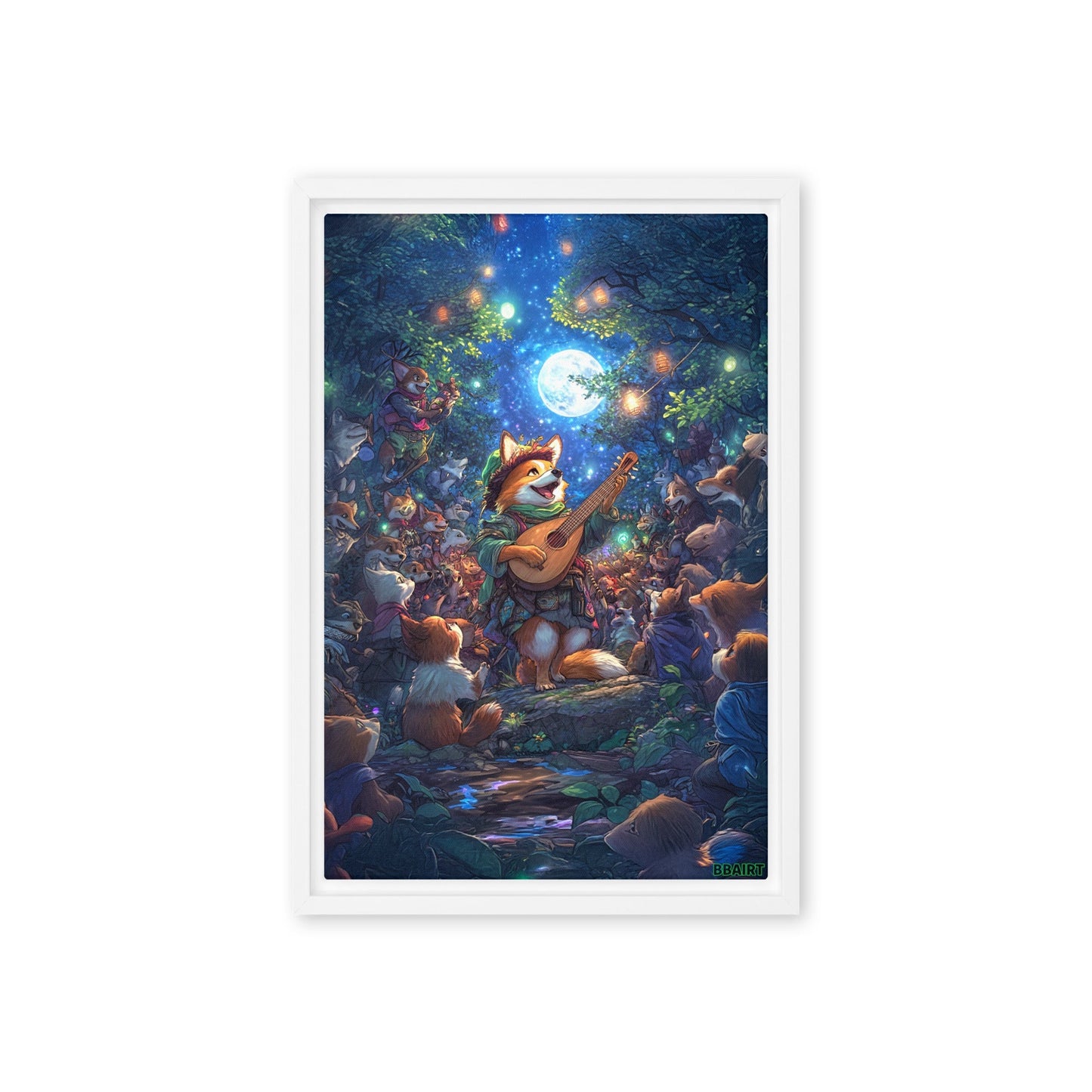 The Woodland Serenade - Framed Canvas Print - BBairt