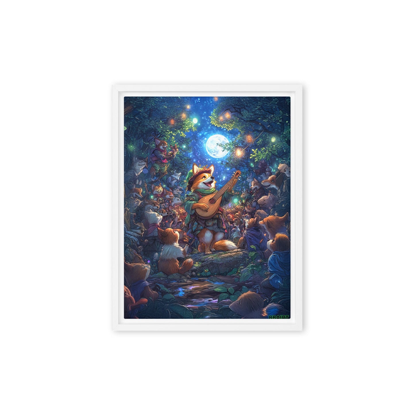 The Woodland Serenade - Framed Canvas Print - BBairt