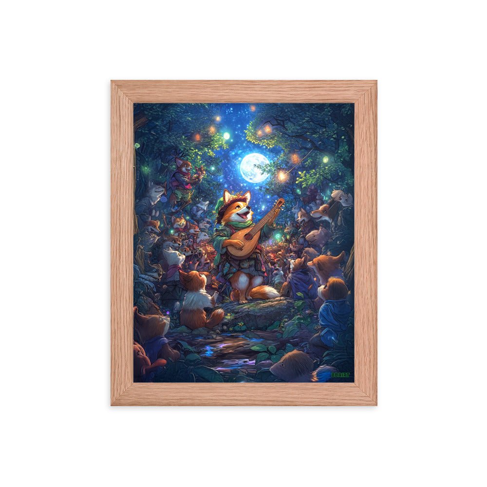 The Woodland Serenade - Framed Matte Poster - BBairt