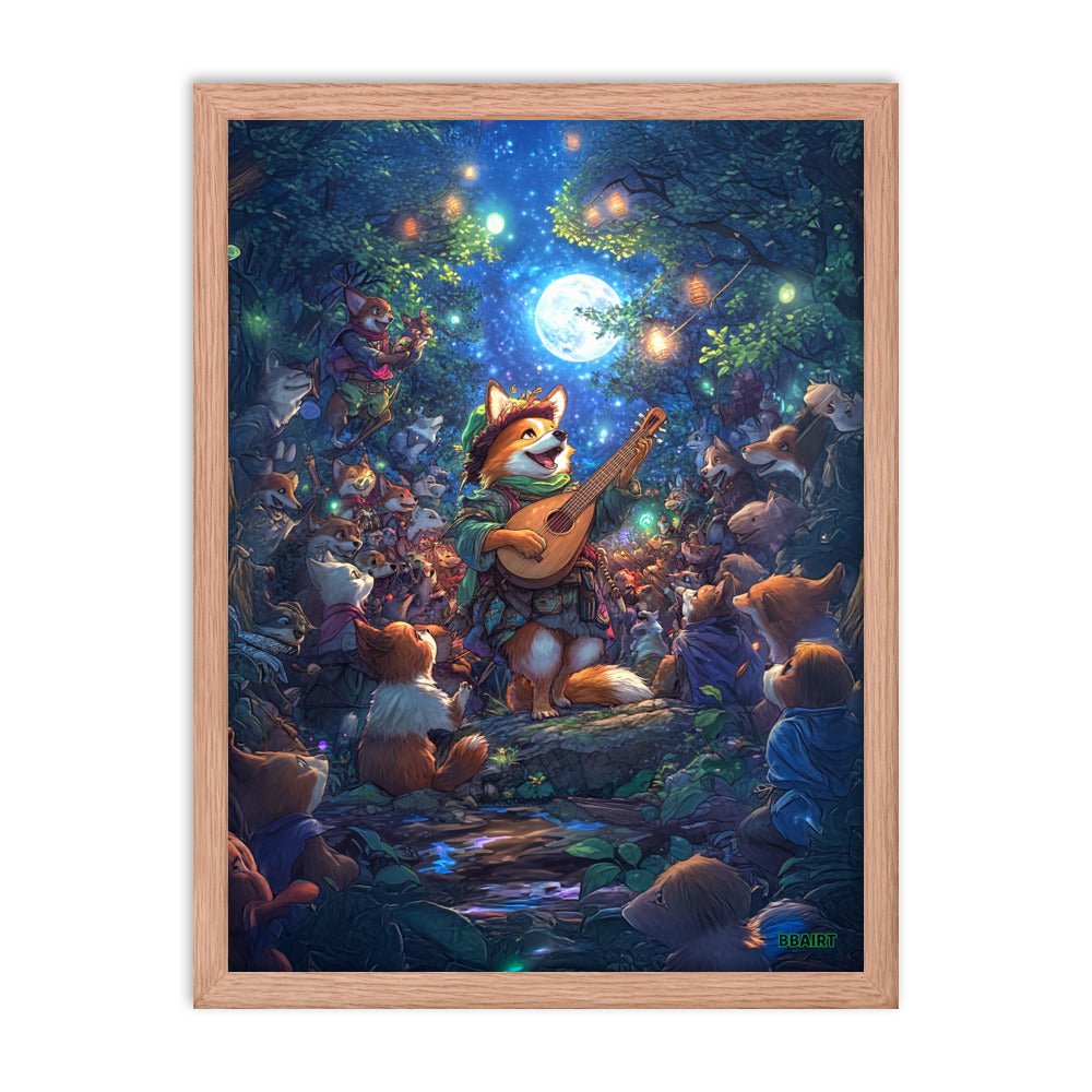 The Woodland Serenade - Framed Matte Poster - BBairt