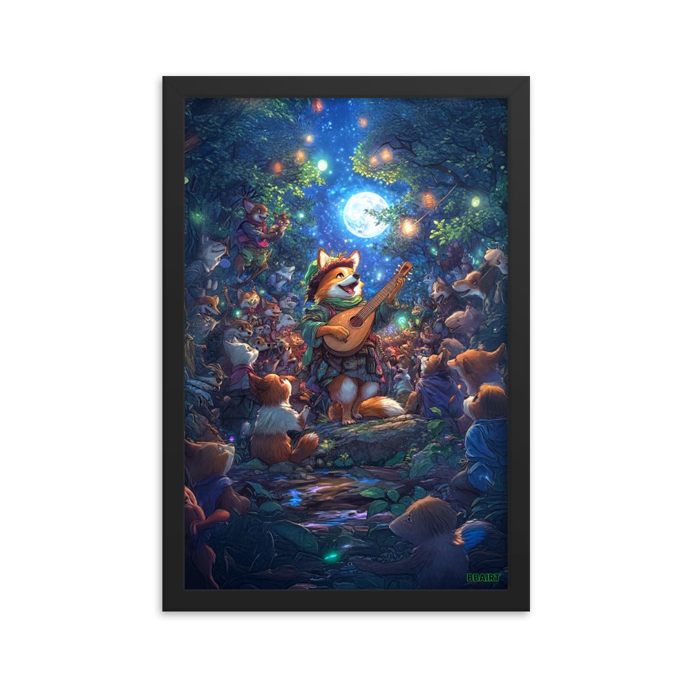 The Woodland Serenade - Framed Matte Poster - BBairt
