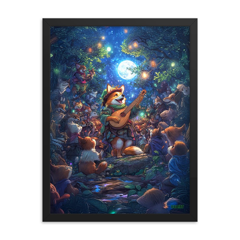 The Woodland Serenade - Framed Matte Poster - BBairt