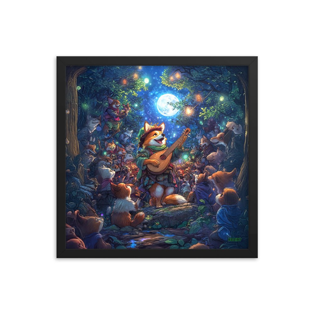The Woodland Serenade - Framed Matte Poster - BBairt