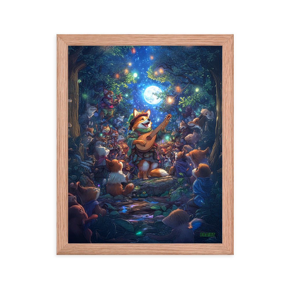 The Woodland Serenade - Framed Photo Paper Poster - BBairt
