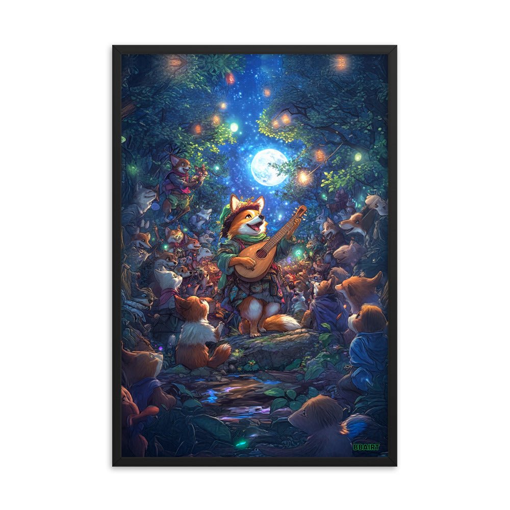 The Woodland Serenade - Framed Photo Paper Poster - BBairt