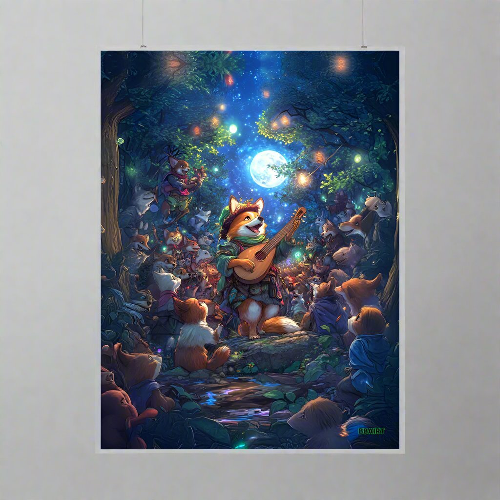 The Woodland Serenade – Photo Paper Poster - BBairt