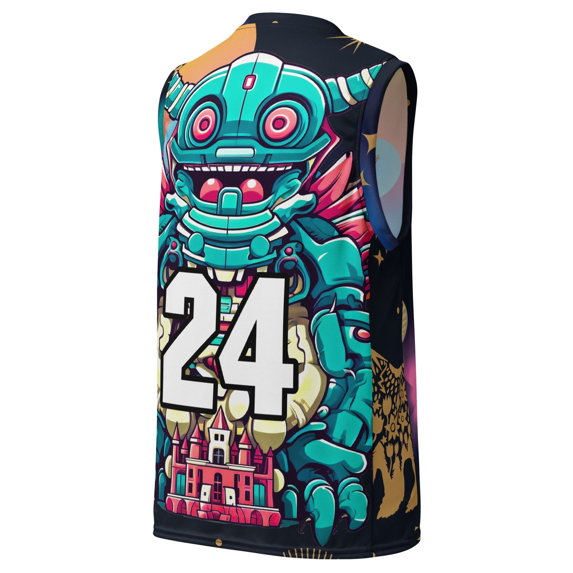 Toy Town Watchman - Recycled unisex basketball jersey - Nebula Night - BBairt