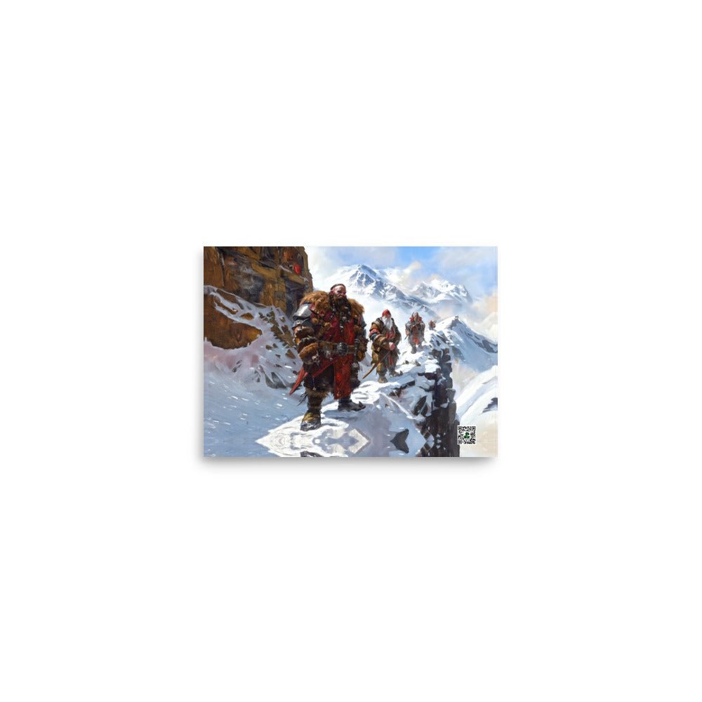 Trek to Khazag's Summit - Photo paper poster - BBairt