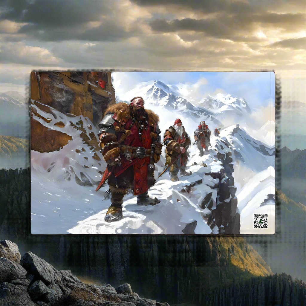 Trek to Khazag's Summit - Photo paper poster - BBairt