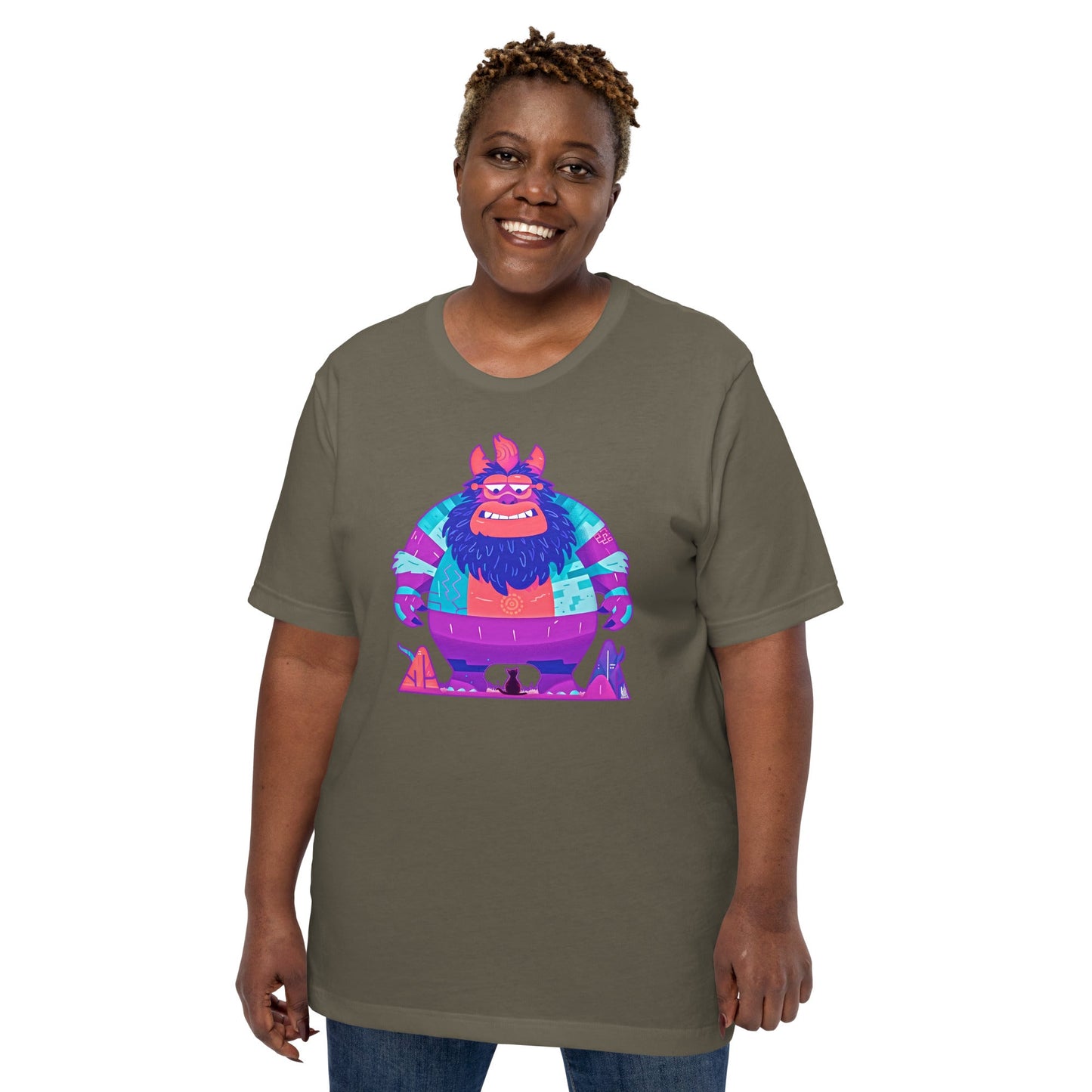 Trollish Feline Encounter - Unisex t-shirt - BBairt