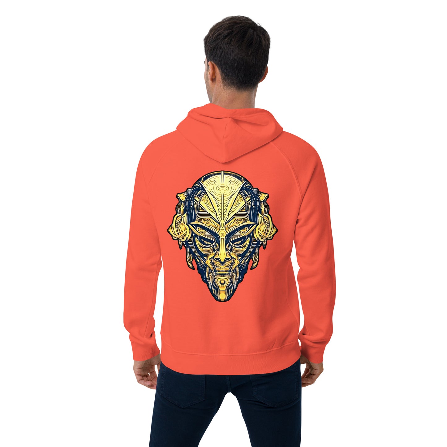 The Mask of Wisdom: Alden - Unisex eco raglan hoodie