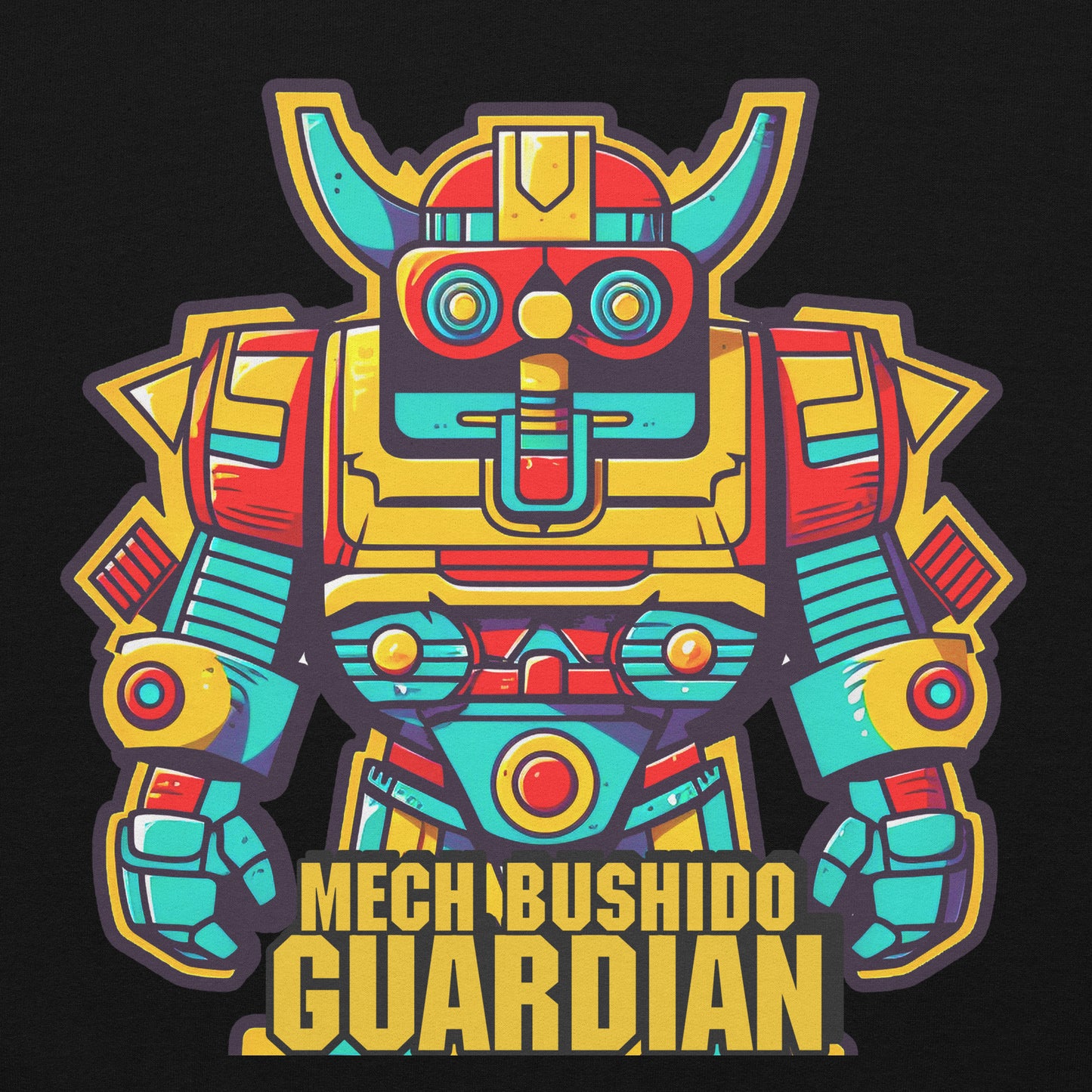 Mech Bushido Guardian - 男女通用 Gildan 18500 连帽衫