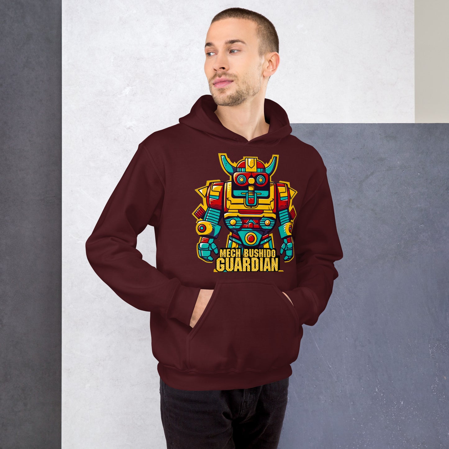 Mech Bushido Guardian - Unisex Gildan 18500 Hoodie