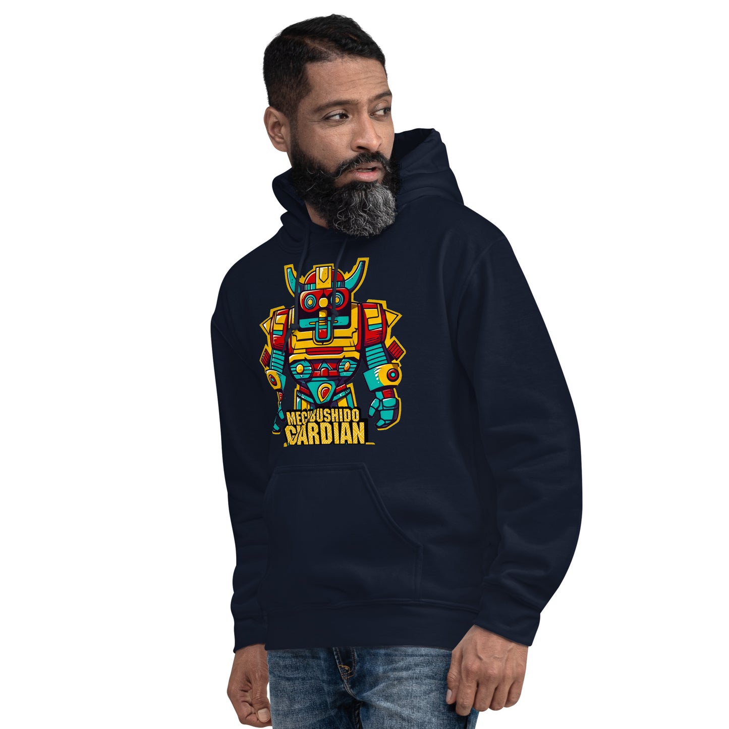 Mech Bushido Guardian - Unisex Gildan 18500 Hoodie