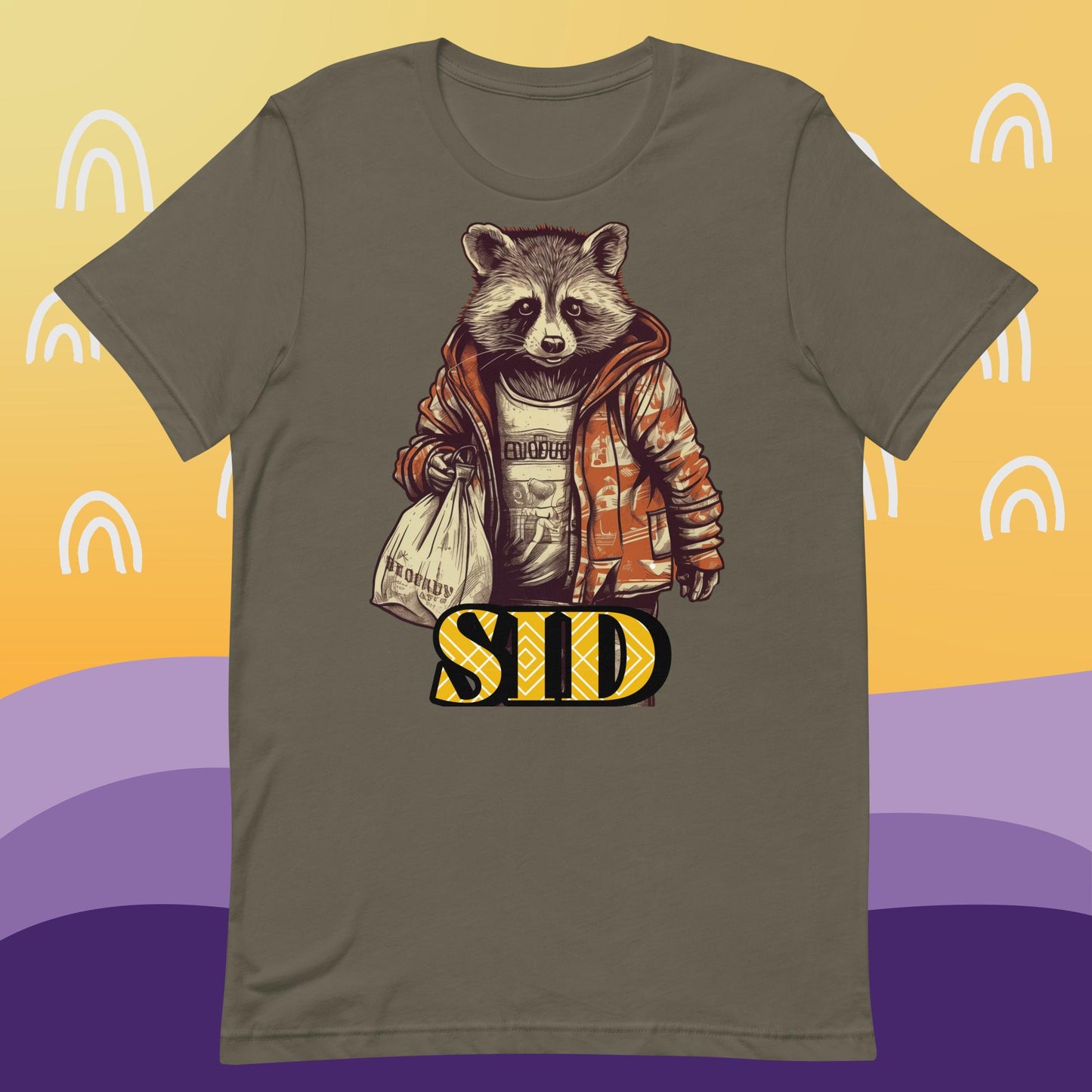 Sid the Retail Raccoon - Unisex t-shirt