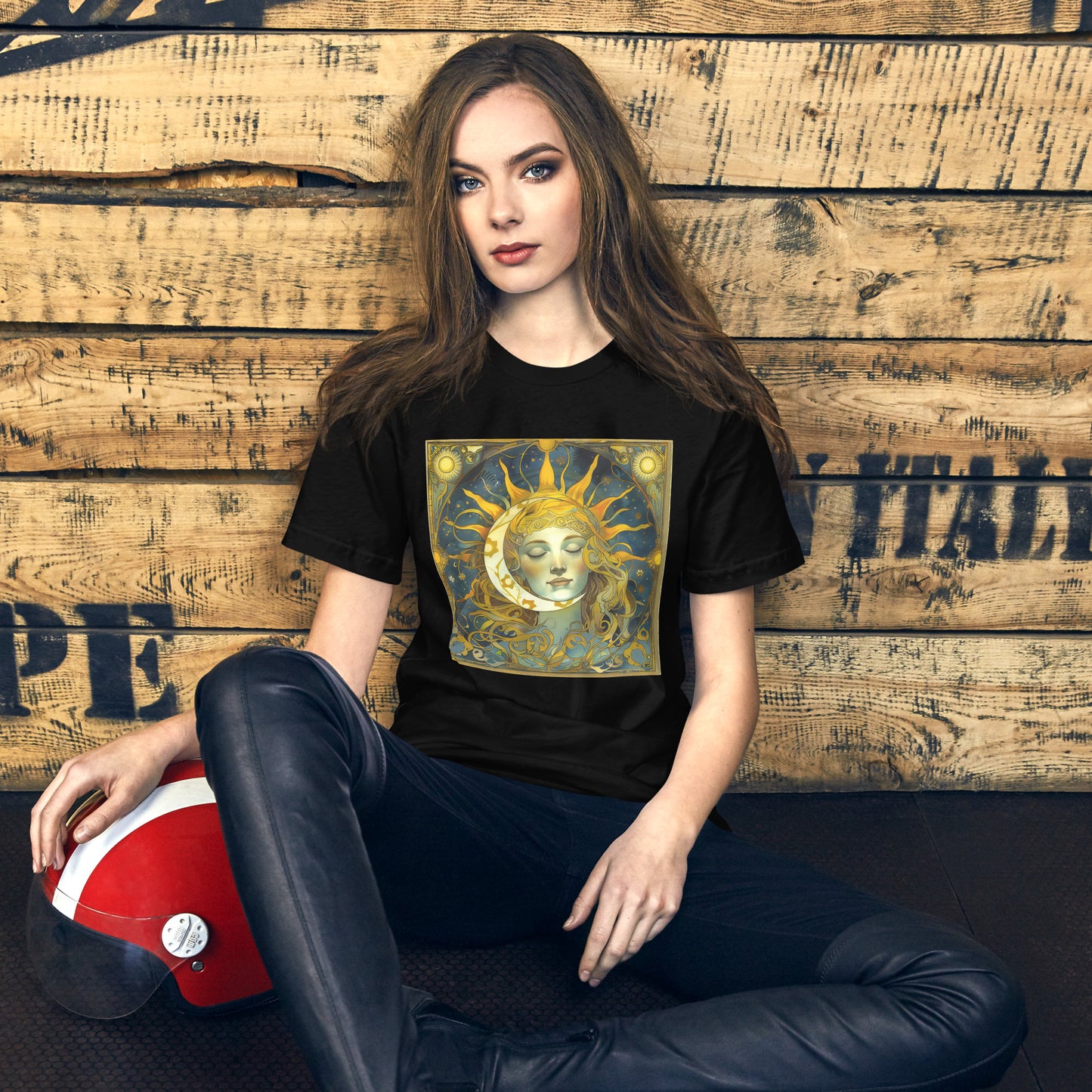 Cosmic Harmony: Sun and Moon Balance - Unisex T-Shirt