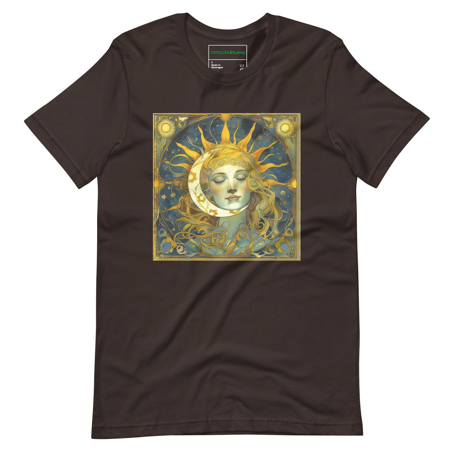 Cosmic Harmony: Sun and Moon Balance - Unisex T-Shirt