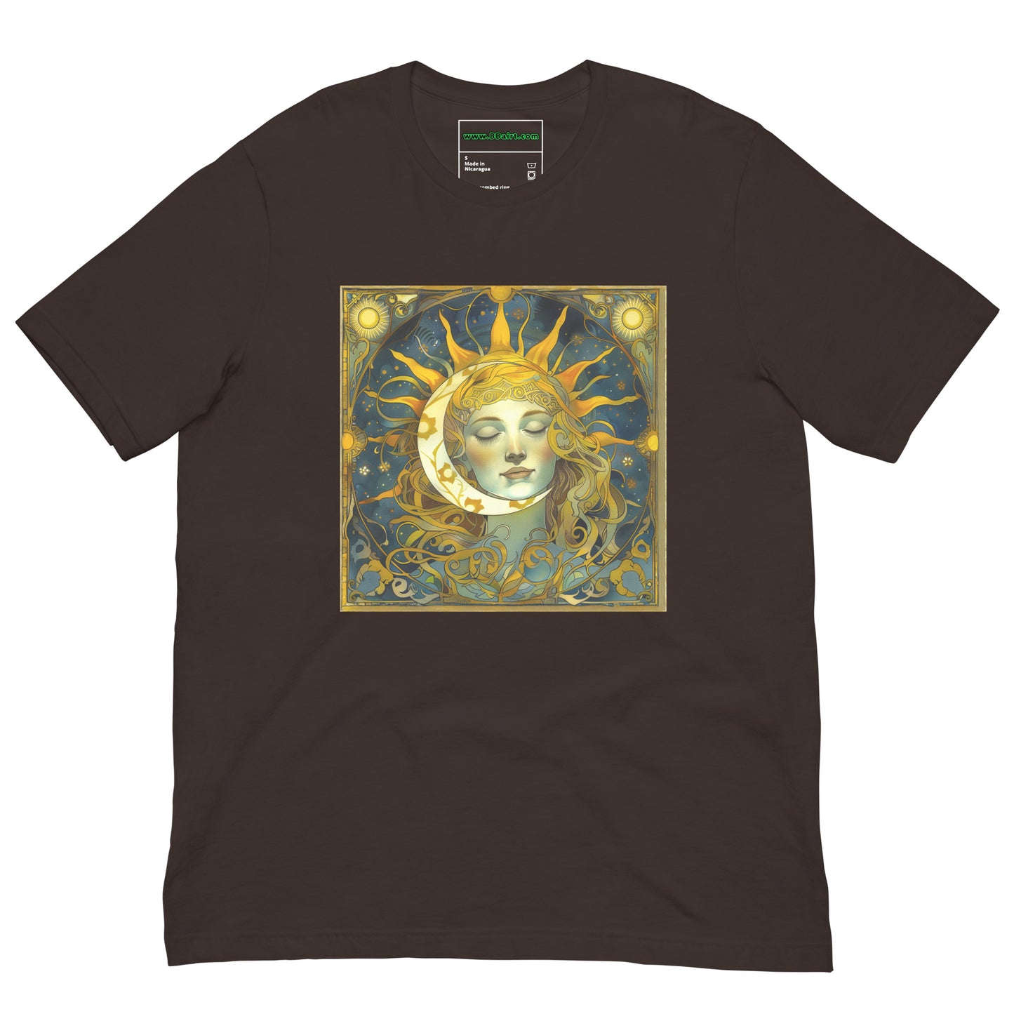 Cosmic Harmony: Sun and Moon Balance - Unisex T-Shirt