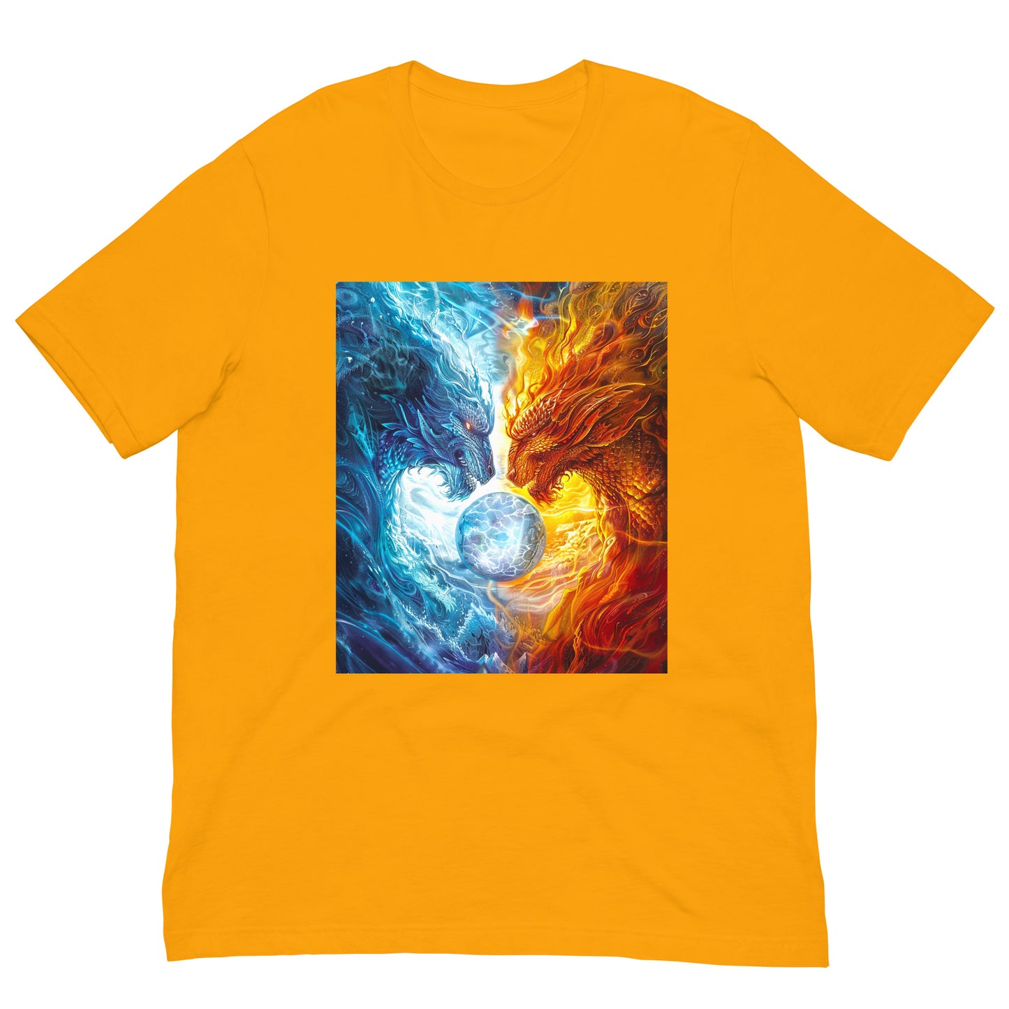 Equinox Harmony: Fire and Ice Guardians - Unisex t-shirt