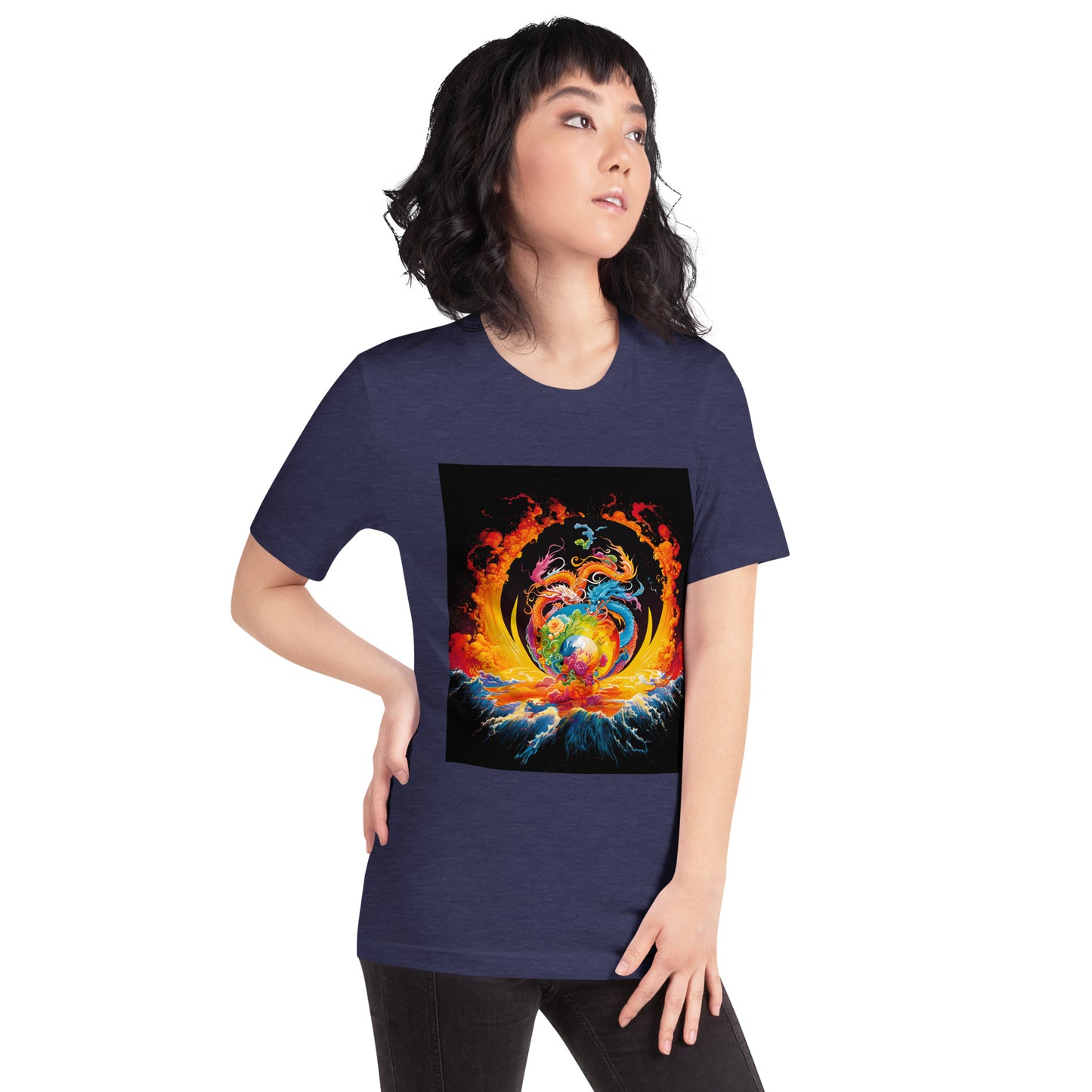 Eternal Harmony: Dual Dragon Unisex t-shirt